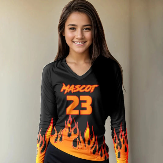Inferno Personalized Volleyball Jersey