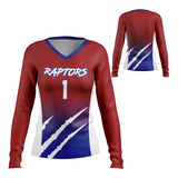 Raptors Custom Volleyball Jersey A customizable and sleek volleyball jersey built for top performance