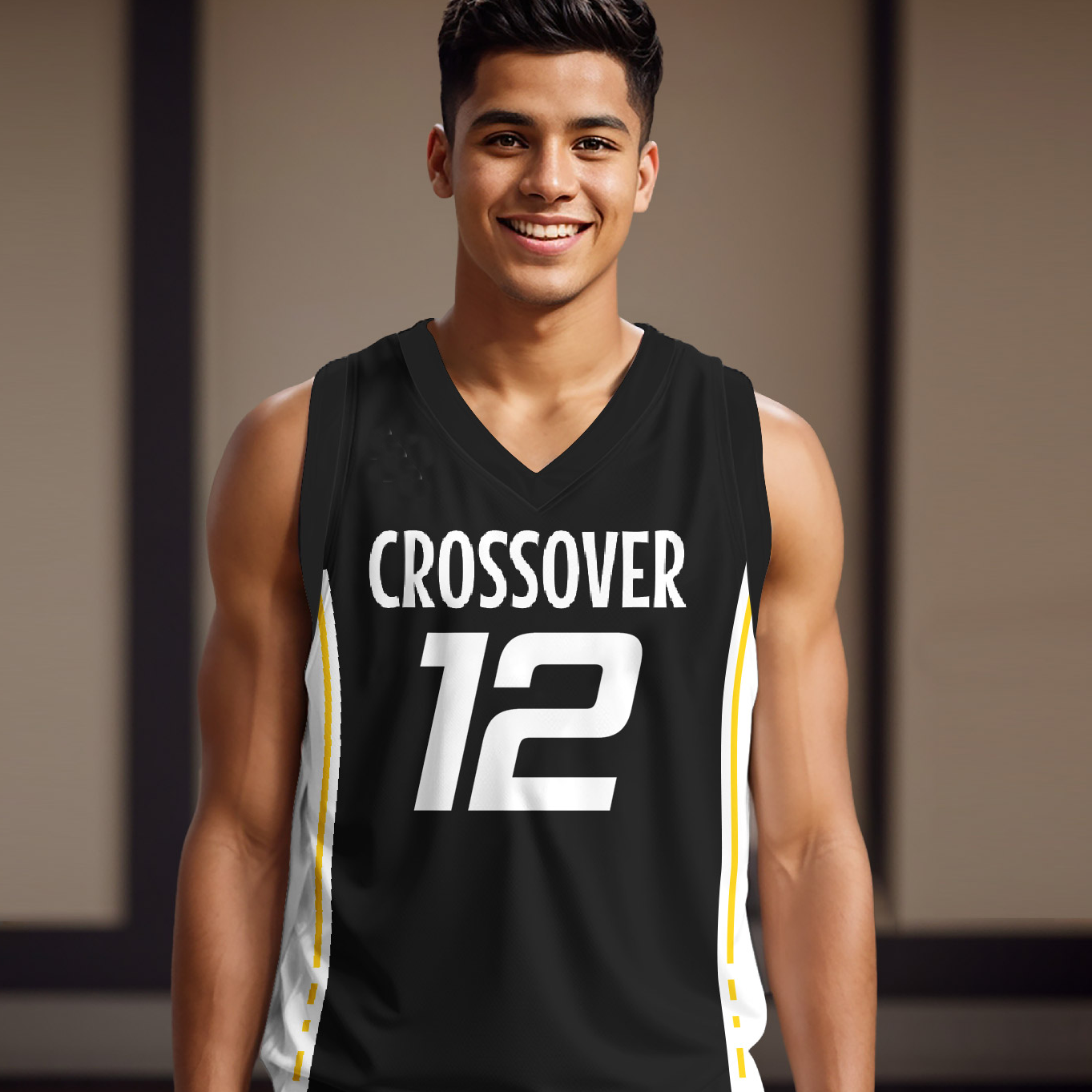 Crossover Boys Custom Basketball Jersey A stylish and comfortable basketball jersey for teams