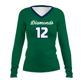 Diamonds Custom Volleyball Jersey