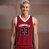 Generals Boys Custom Basketball Jersey A breathable and affordable basketball jersey with a stylish look