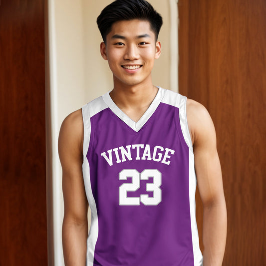 Vintage Boys Custom Basketball Jersey A sleek and comfortable basketball jersey for all levels of play