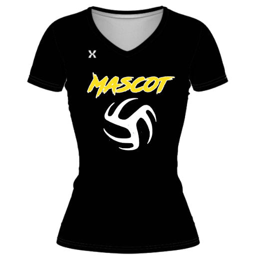 Custom Girls/Womens Performance V-Neck Shirt - YS-XXXL- 100% Poly Wicking