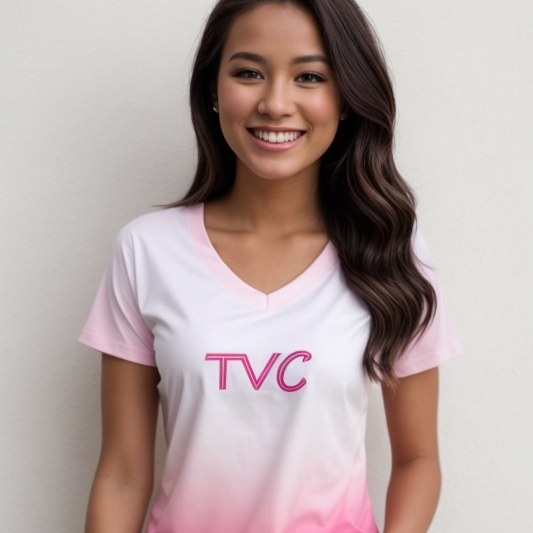 Custom Girls/Womens Performance V-Neck Shirt - YS-XXXL- 100% Poly Wicking