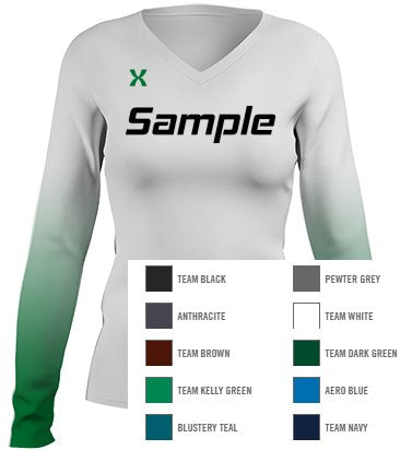 SAMPLE Volleyball Jersey Sublimated Volleyball Jersey Custom Jersey & Color Swatch
