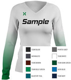 SAMPLE Volleyball Jersey Sublimated Volleyball Jersey Custom Jersey & Color Swatch